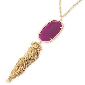 Kendra Scott Purple Jade Necklace